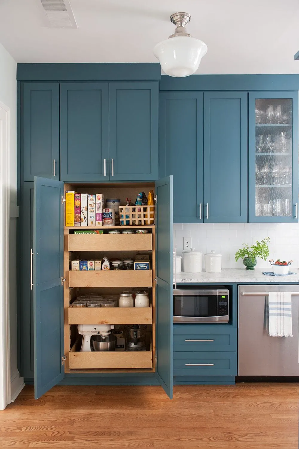 blue cabinet painting in Horsham, PA