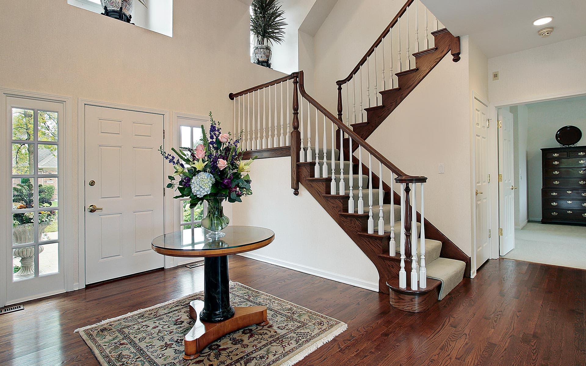 Ambler painters — stairwell and two-story foyer painting safety tips