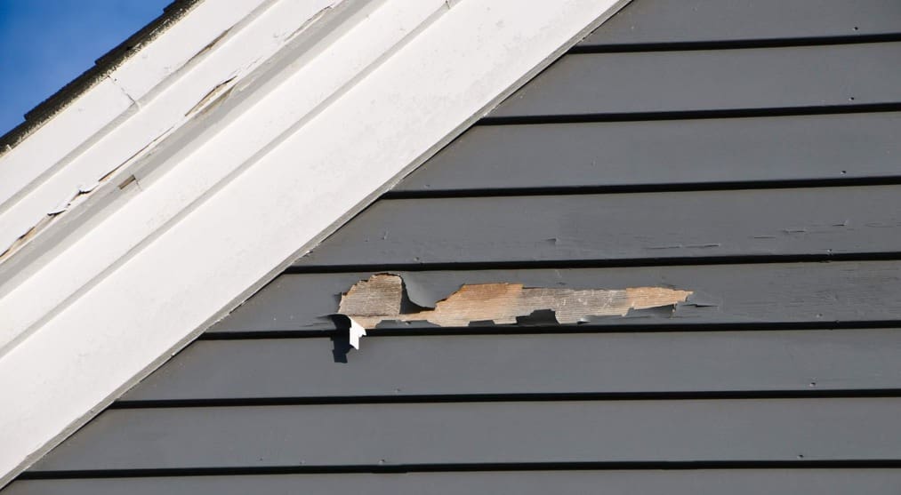 peeling trim and faded shutters