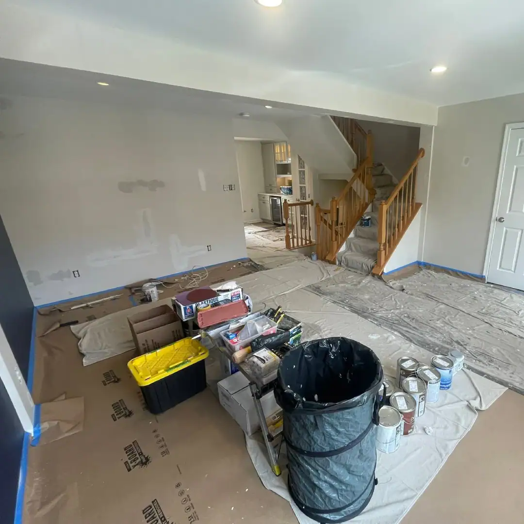 1-before interior painting Holland